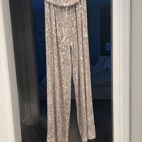 Pookie and Sebastian size small sequined jumpsuit - Picture 3 of 4